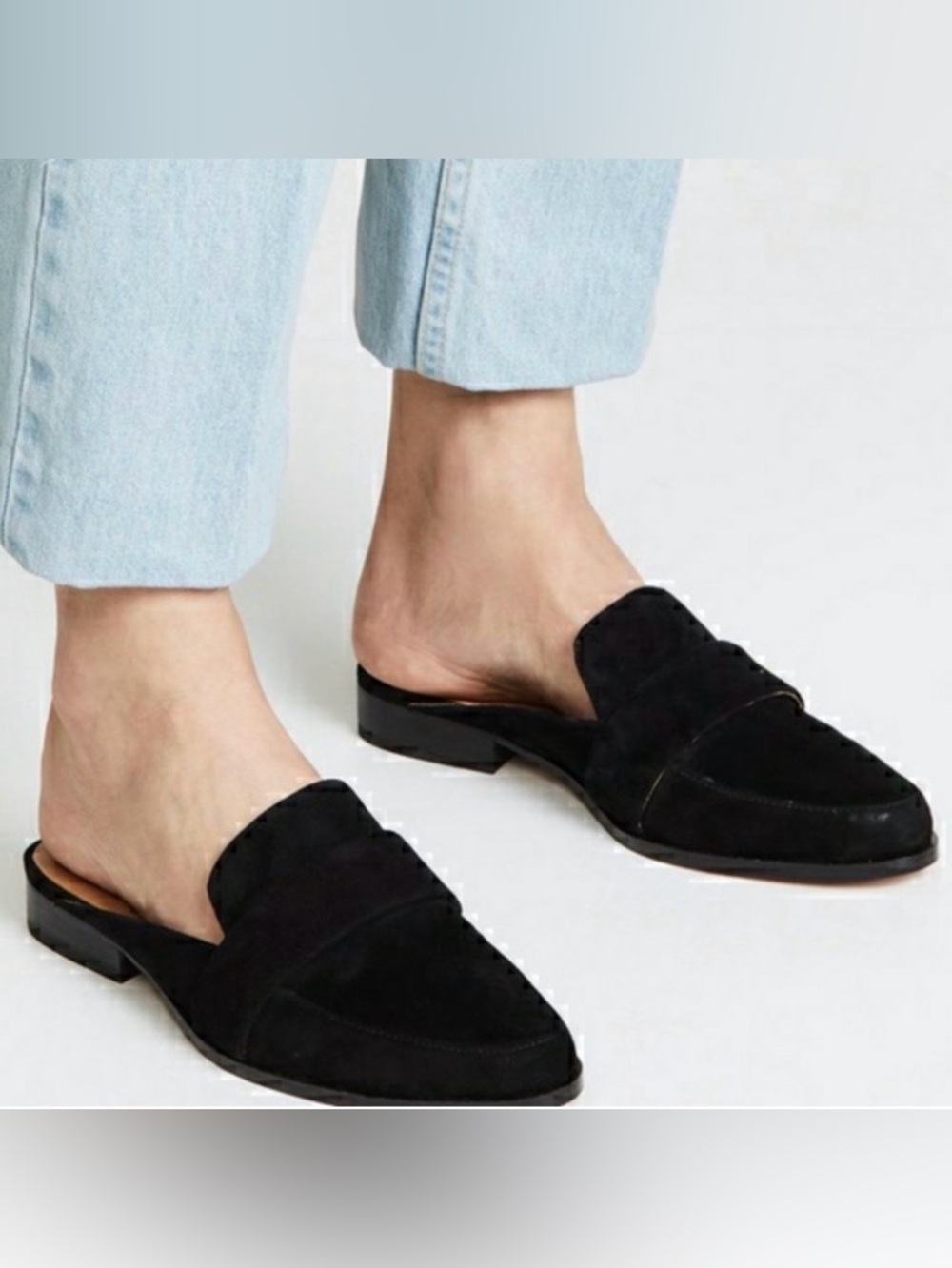 Rebecca Minkoff Mika
Black Suede Mule Flats